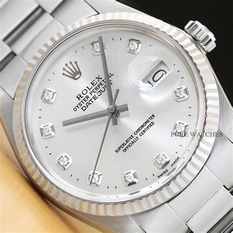 rolex datejust white gold mens|rolex datejust white gold price.